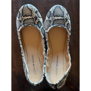 Lucky Brand Animal Print Flats size 9